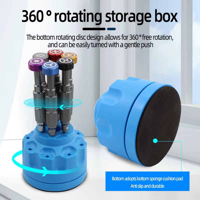 360 ° Support de rangement rotatif multifonctionnel pour outils d'entretien