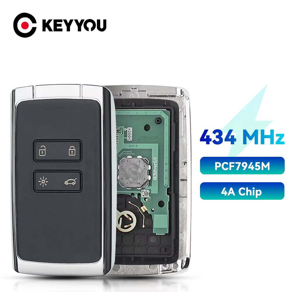 EllYYOU-Clé télécommande intelligente à 4 boutons