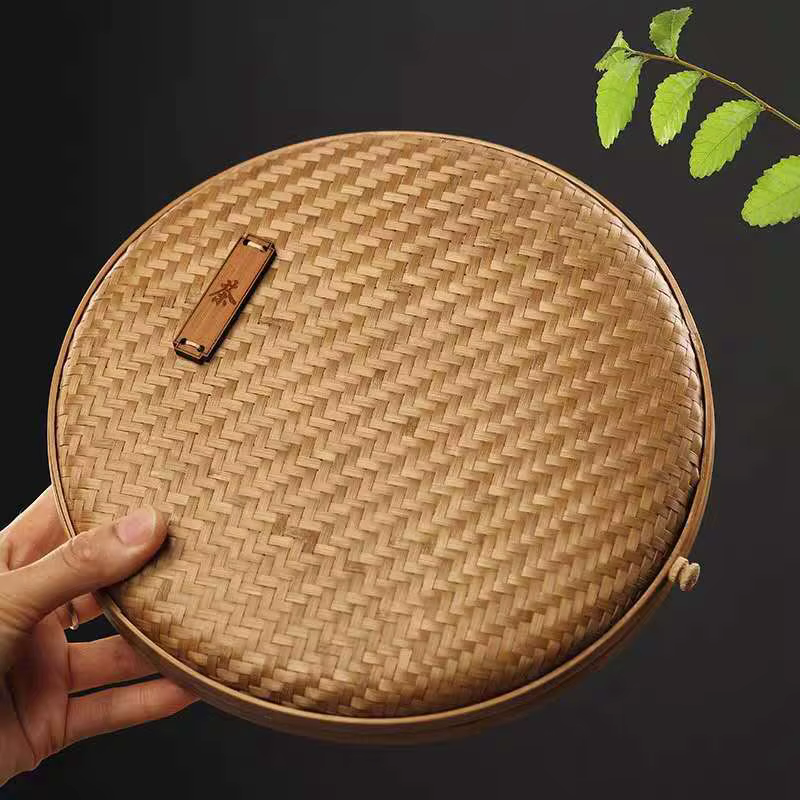 [CLOS] panier de rangement de thé fait à la main en bambou Pu 'Er