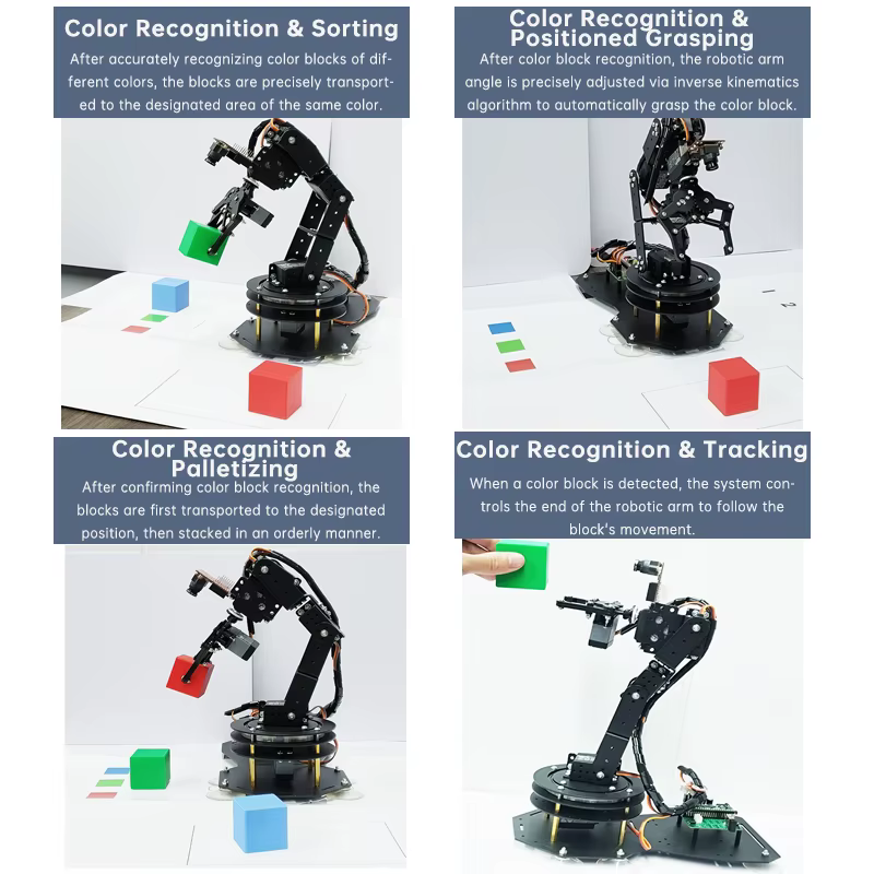 Bras robotique 6 DOF avec griffe de préhension