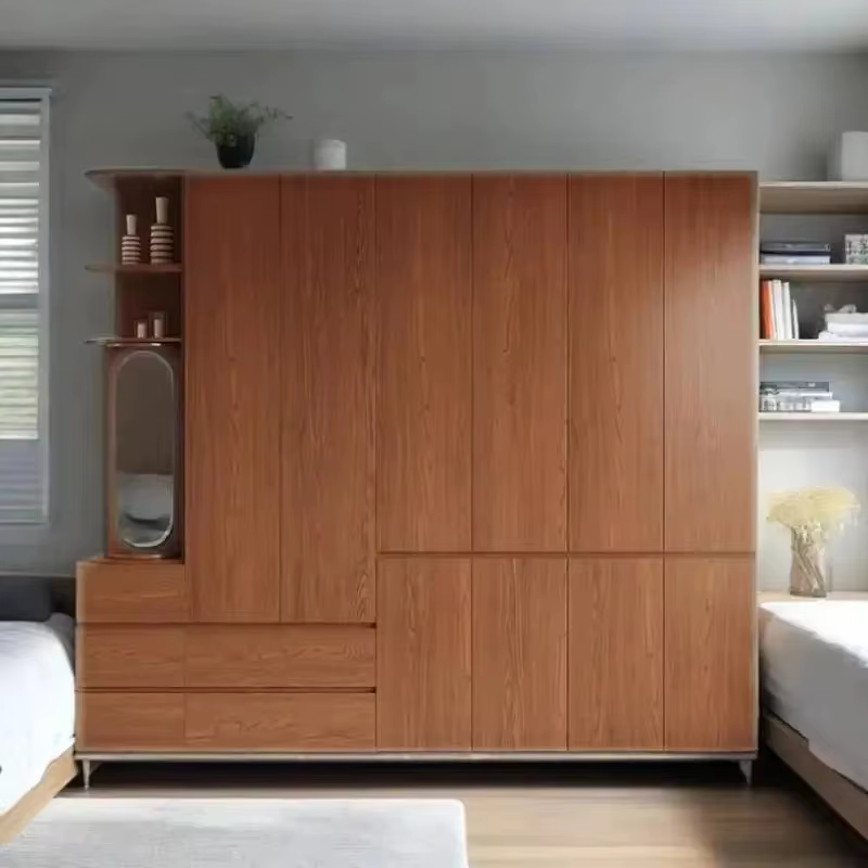 Armoire de Luxe Moderne pour Hôtel, Rangement Suspendu pour Vêtements, Penderie en Bois pour Chambre à Coucher, Meuble de Rangement Gain de Place, Armoire Ropero pour la Maison