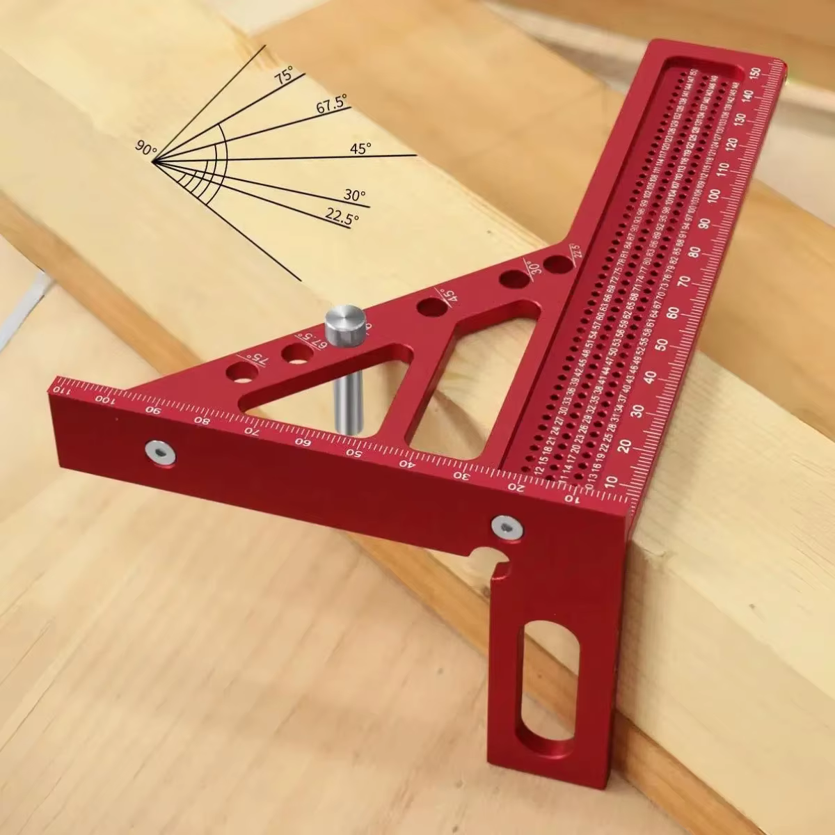 Règle de mesure 3D en alliage d'aluminium
