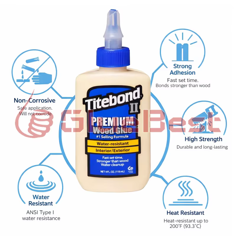Colle à bois PVA Titebond II Premium pour le travail du bois