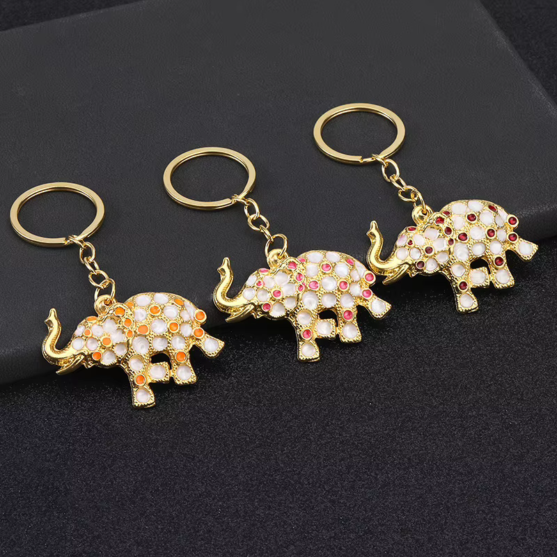 Porte-clés éléphant Vintage