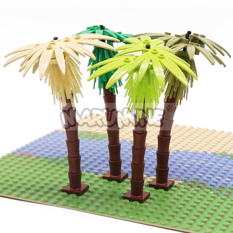 MARUMINE 4 pièces cocotier MOC ville plante blocs de construction briques jardin bonsaï forêt bricolage modèle classique Kit 30338 30239