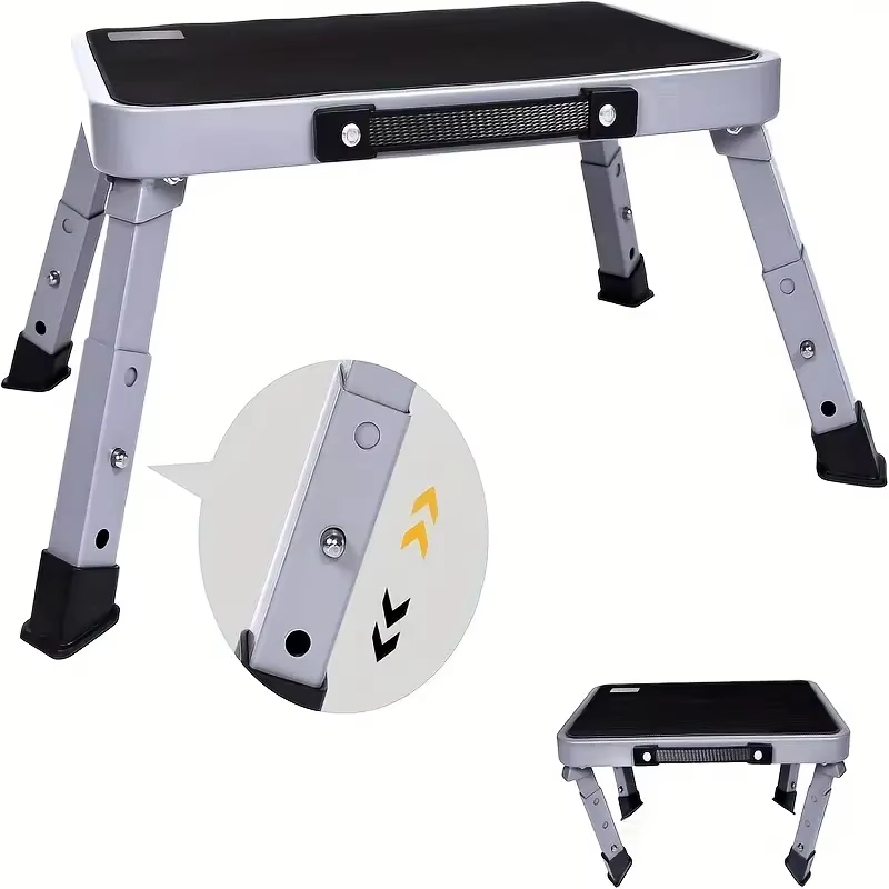 Échelle pliante en acier inoxydable – Convient pour camping-car