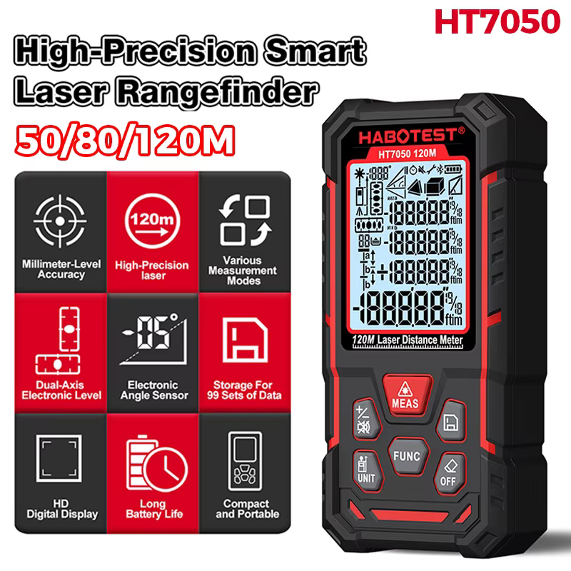 Télémètre laser HT7050 50M 80M 120M