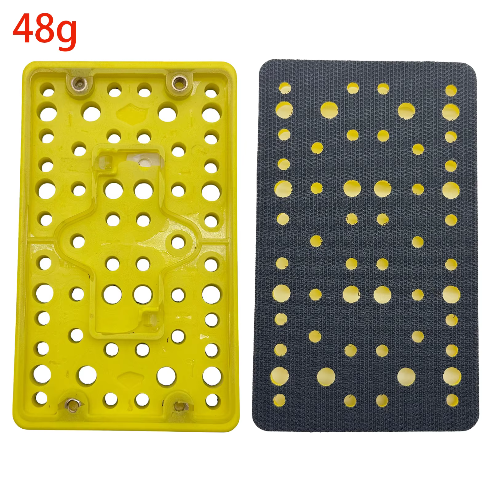 Tampon de support de ponceuse 80x133mm avec 54 trous d'extraction de poussière