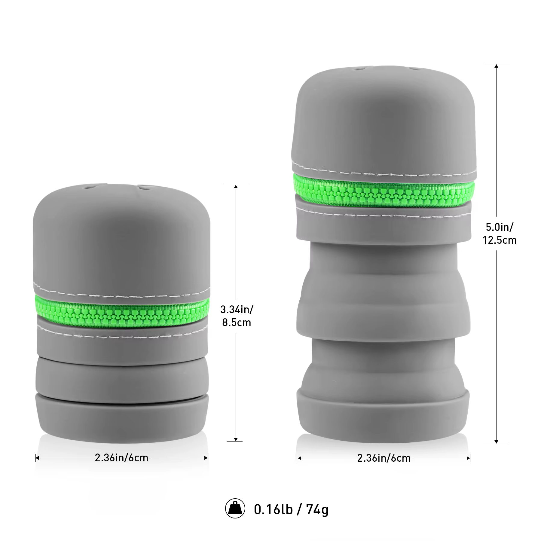 Boîte de pêche à la mouche pliable en Silicone