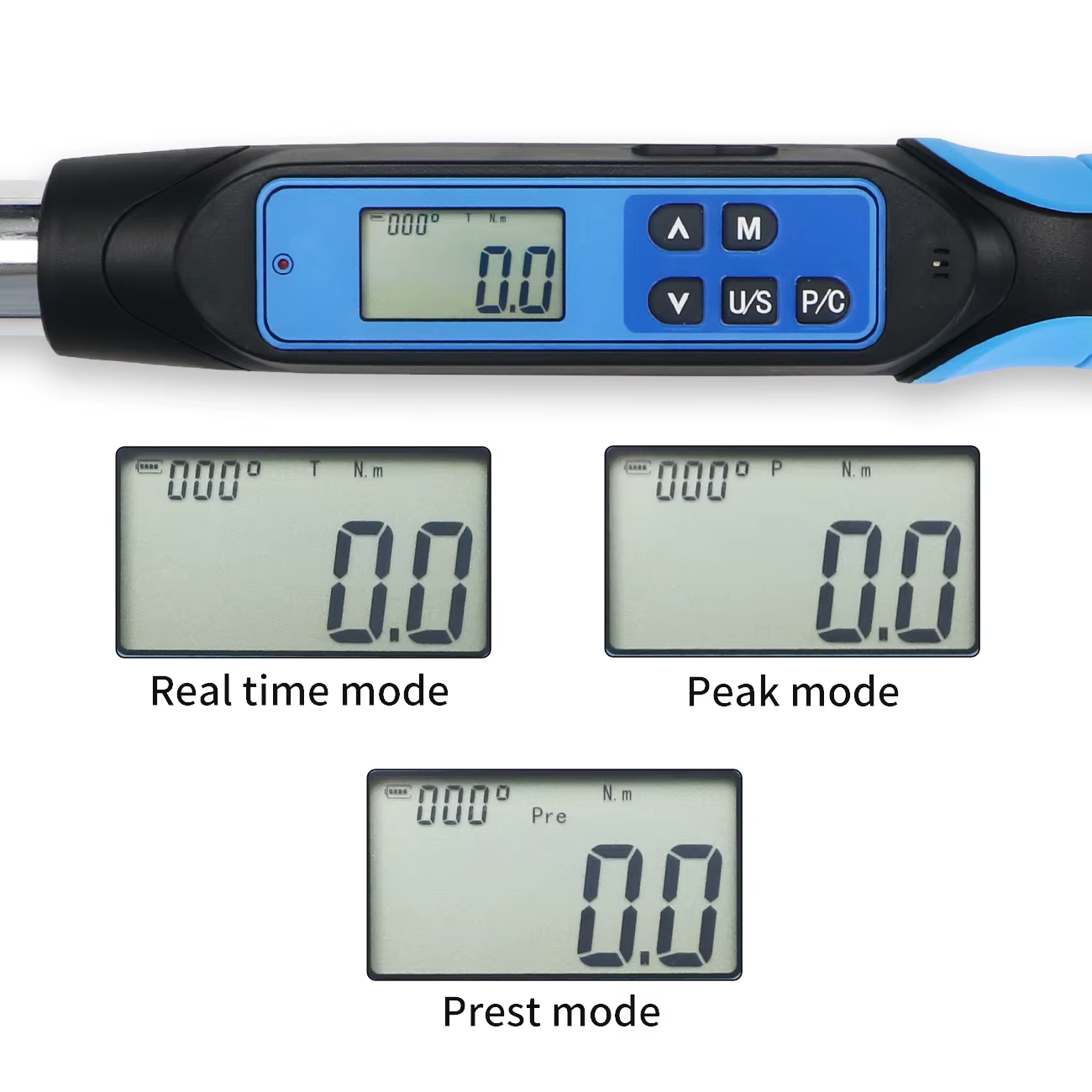 Clé dynamométrique numérique rechargeable