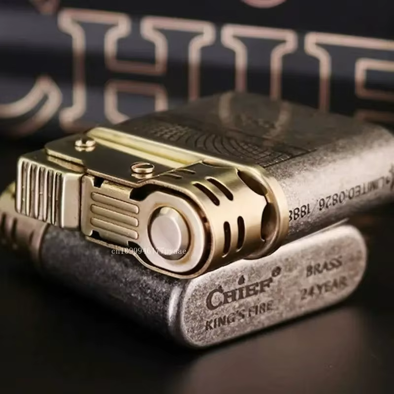 CHIEF – briquet à catapul mécanique rétro en laiton