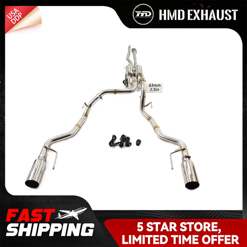 Système d'échappement Catback pour Ford Raptor F150 3.5T avec soupape électronique