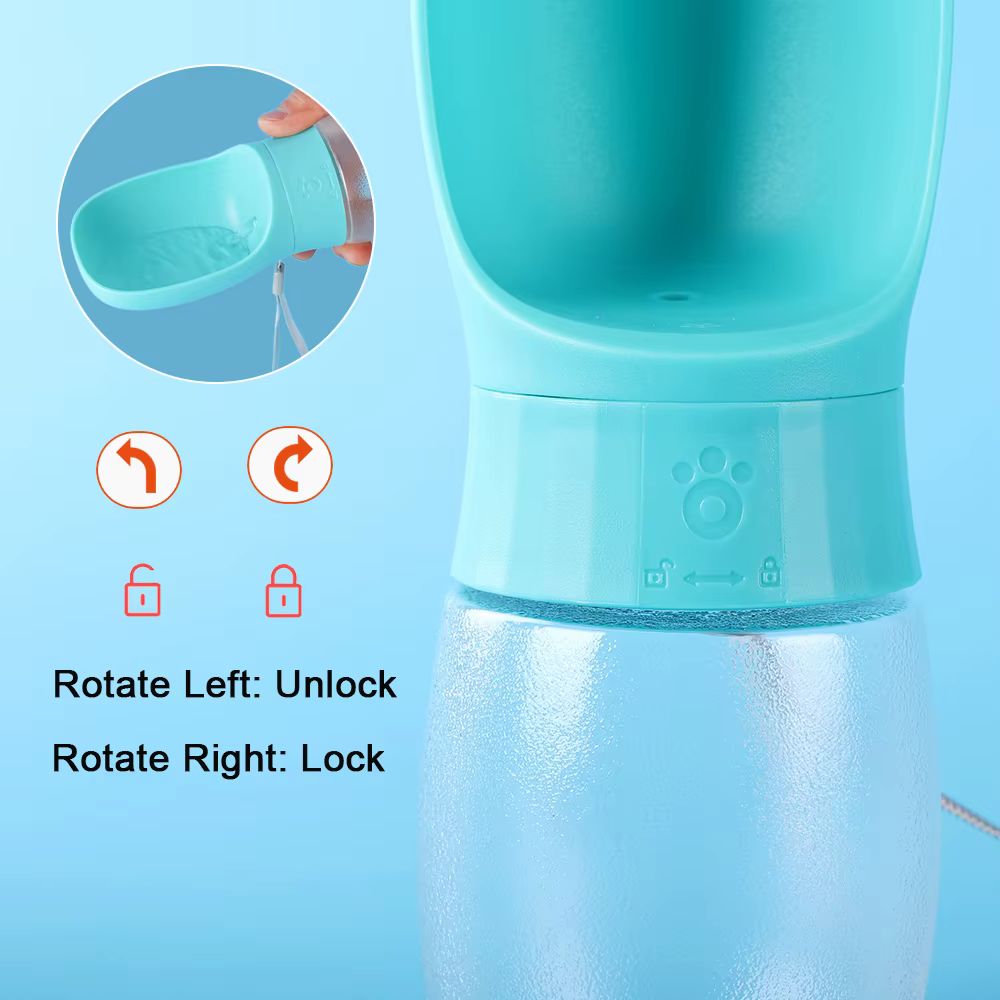 Bouteille d'eau portable pour chien de grande taille 300ml 500ml