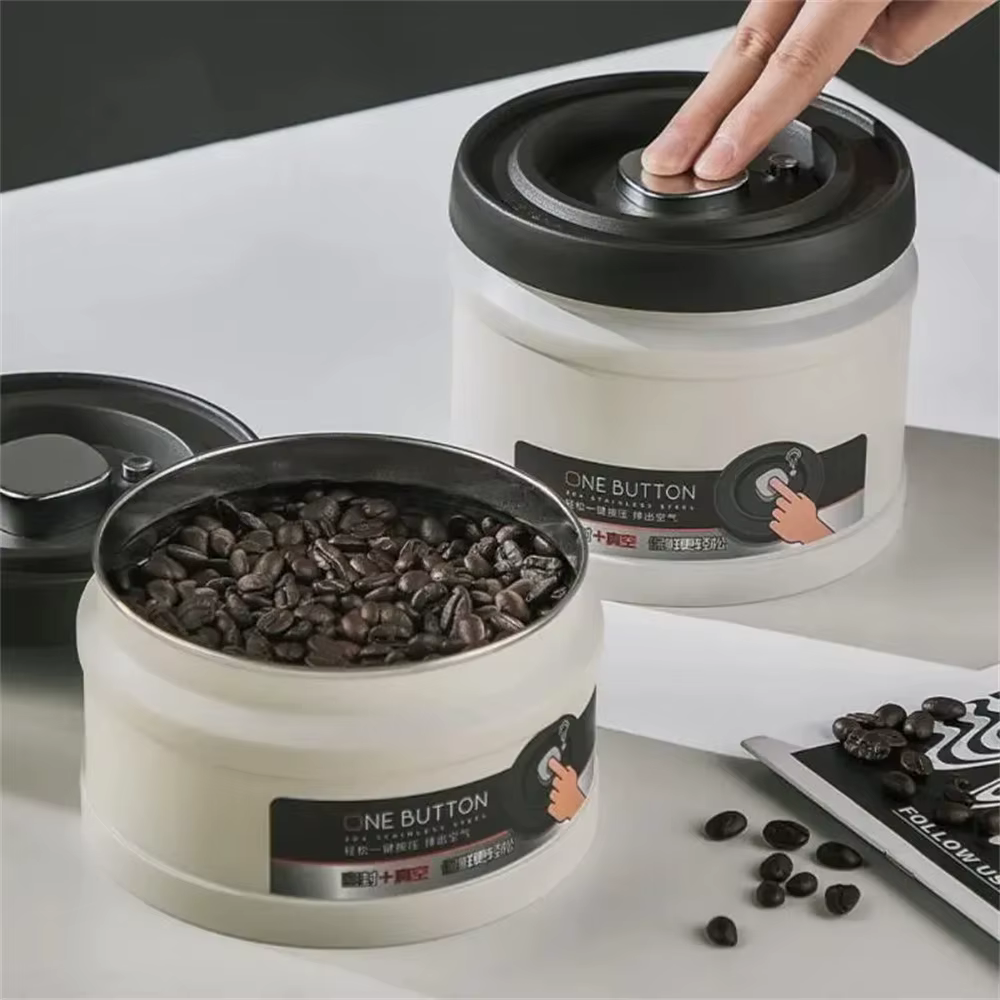 Réservoir scellé sous vide pour grains de café