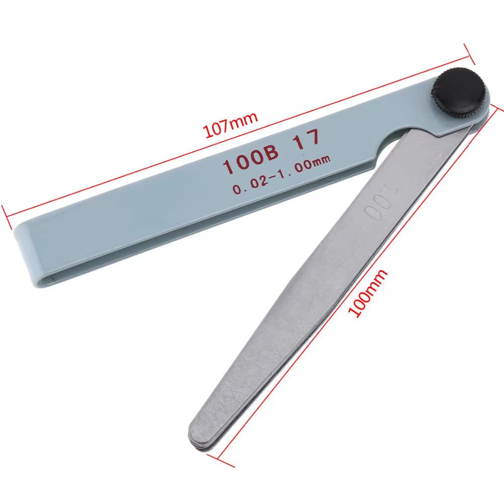 Jauge d'épaisseur à 17 lames 0.02-1.00mm