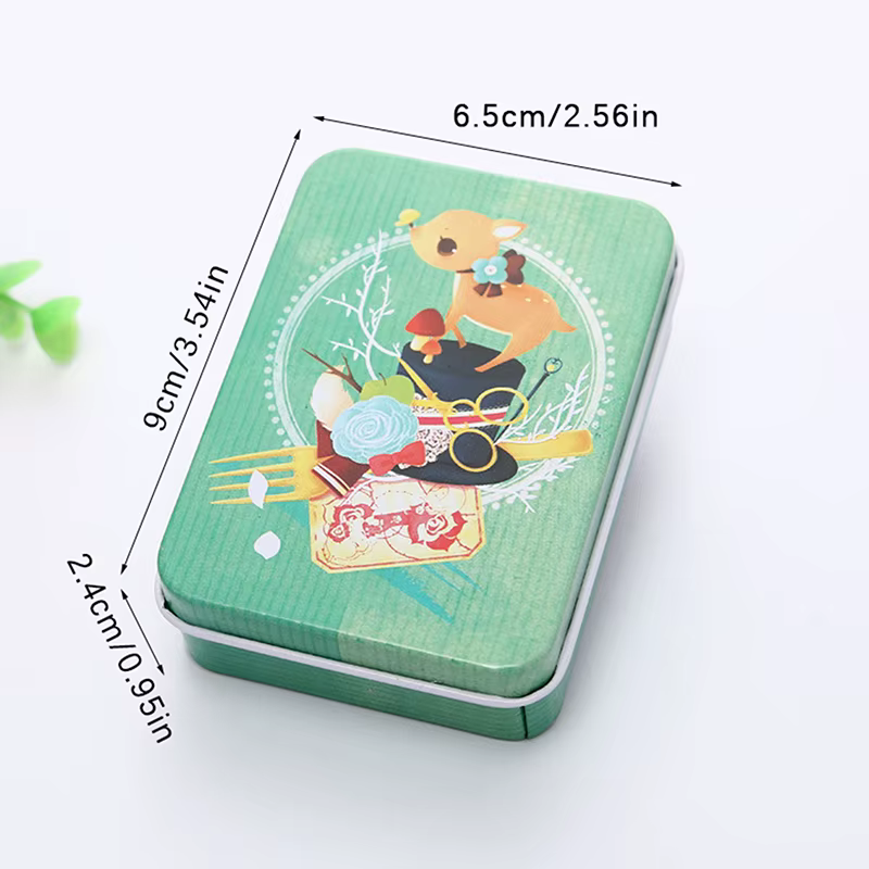 Mini boîte rectangulaire portable avec couvercle