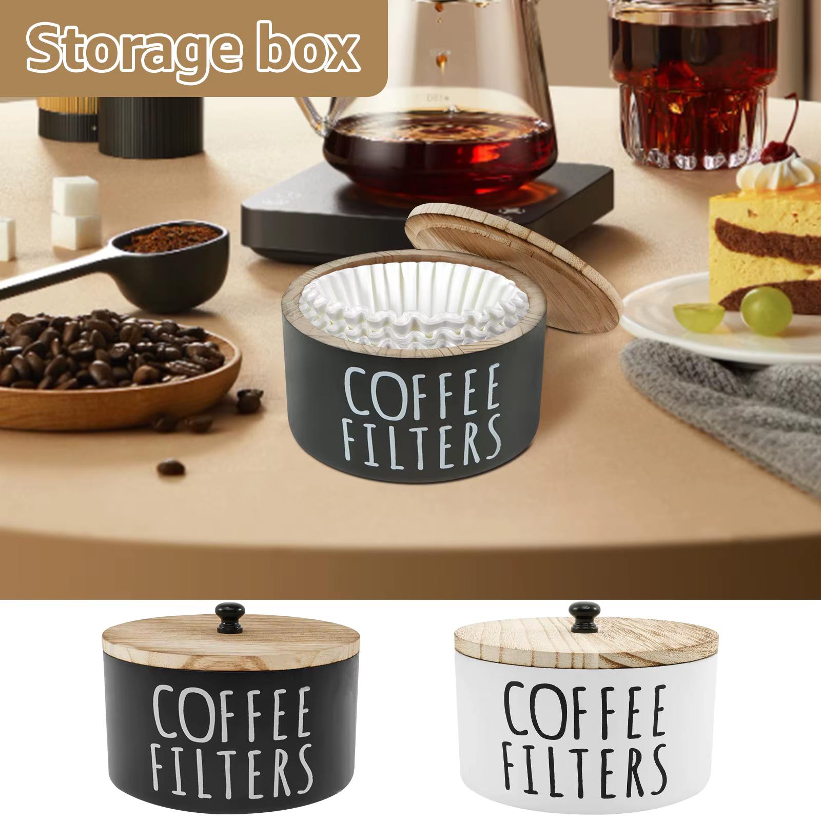 Porte-filtre à café avec couvercle