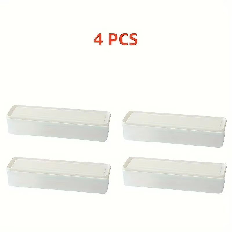 4 conteneurs rectangulaires de stockage des aliments
