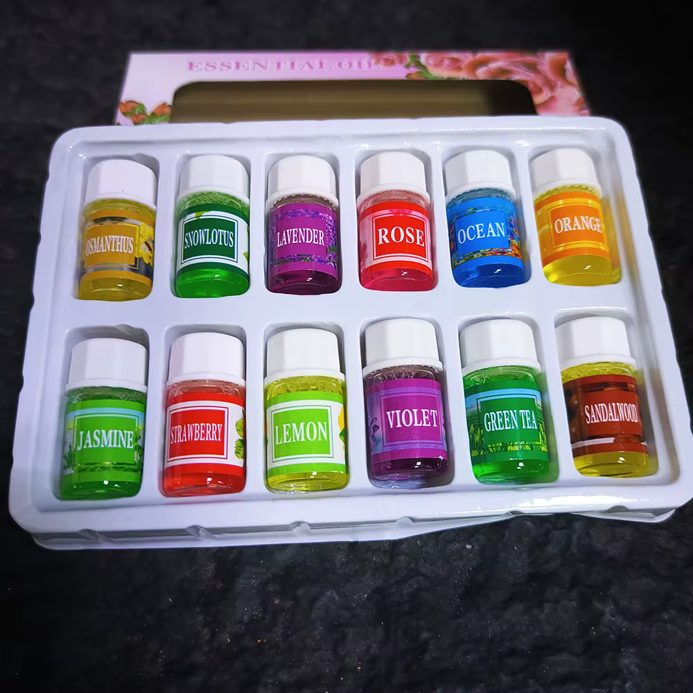 6/12 Boîtes de 3 ml d'huiles essentielles naturelles hydrosolubles aromatiques pures à base de plantes