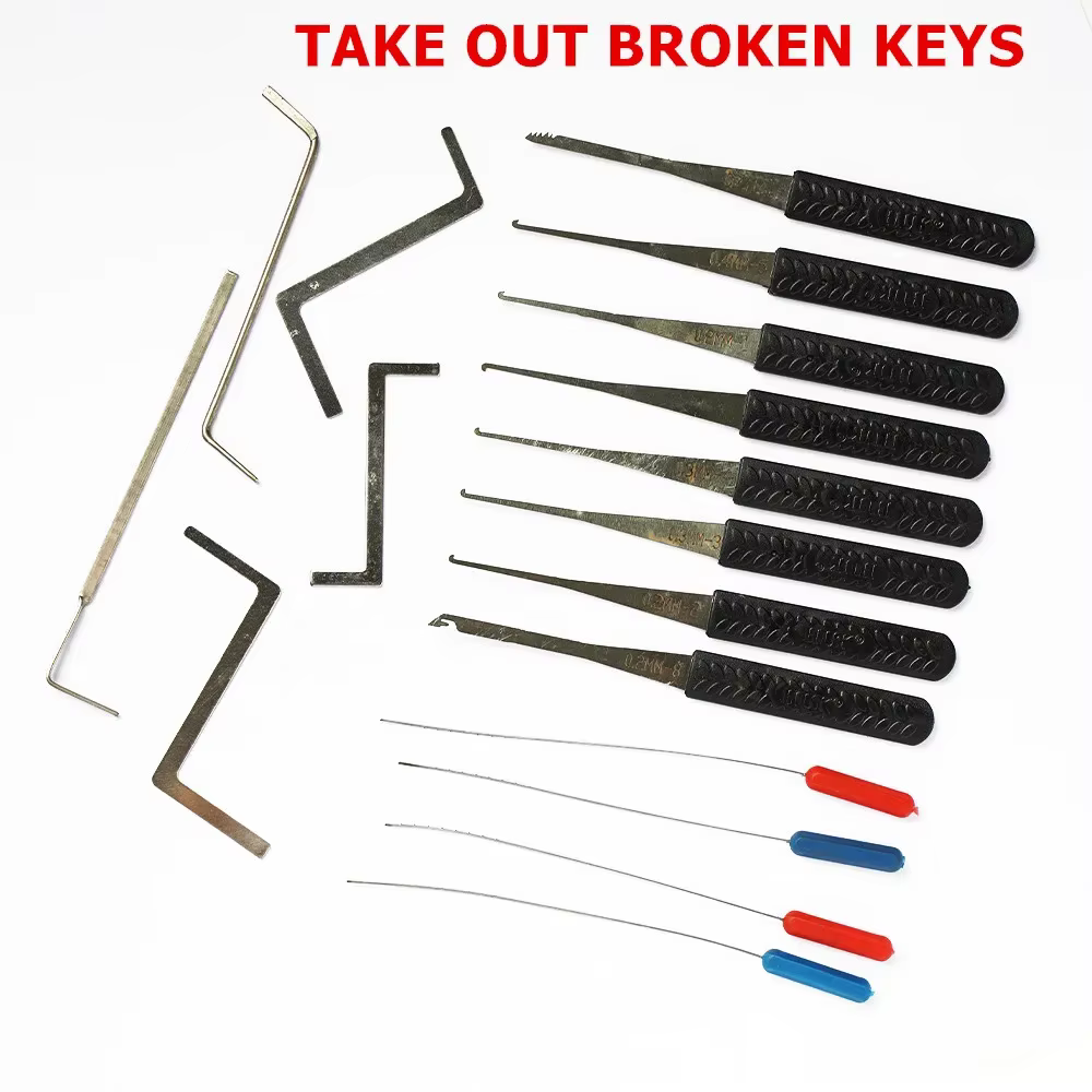 Ensemble d'outils d'extraction de clés domestiques – Kit de réparation de serrures tout-en-un