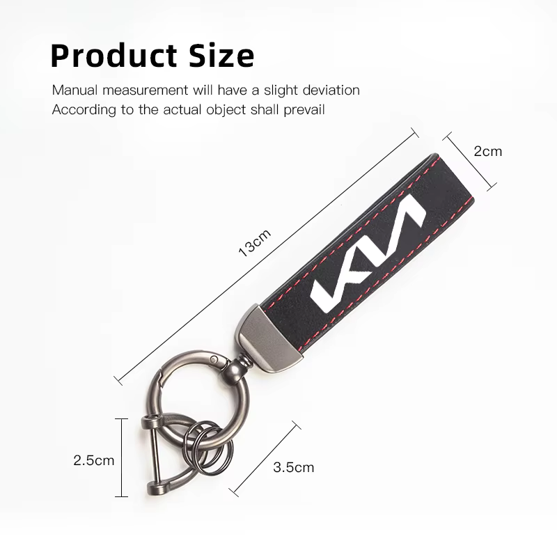 Porte-clés en daim pour voiture de Sport, personnalisé pour Kia Sportage Ceed Picanto Rio ProCeed Niro Morning KN, emblème de voiture, cadeau avec
