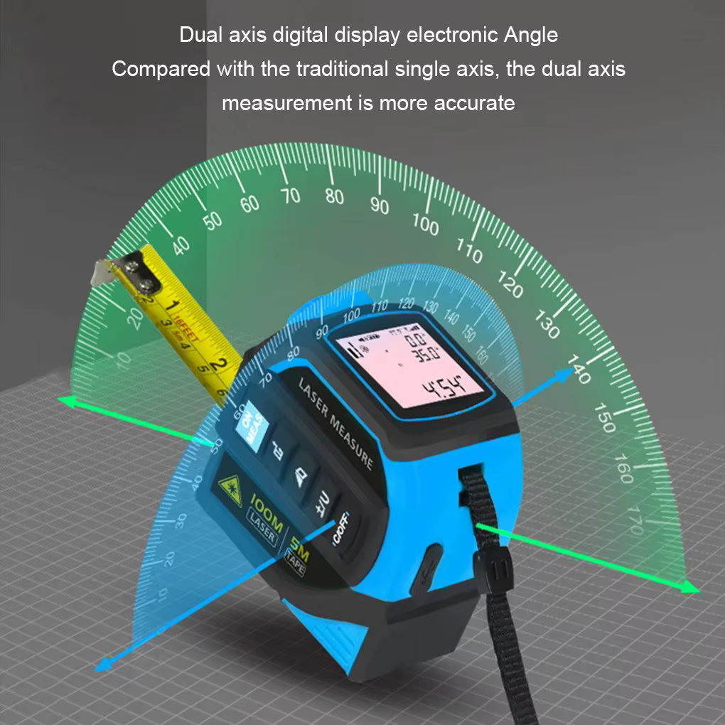 Ruban à mesurer Laser Portable 4 en 1