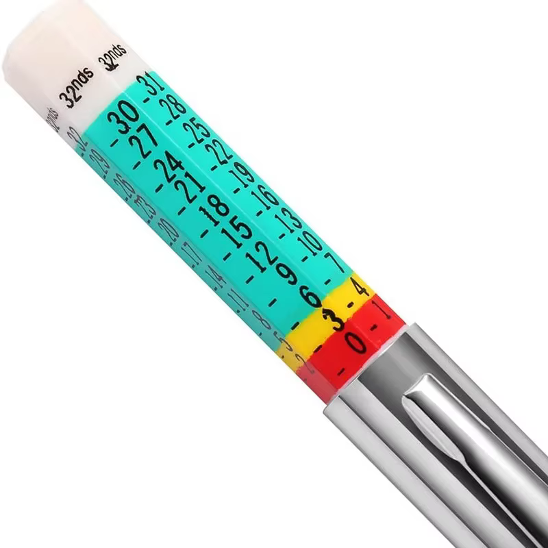 Jauge de profondeur de bande de roulement de pneu de voiture de 25mm, outil de mesure de détection d'usure de pneu automatique, jauges d'épaisseur d'étrier, système de surveillance