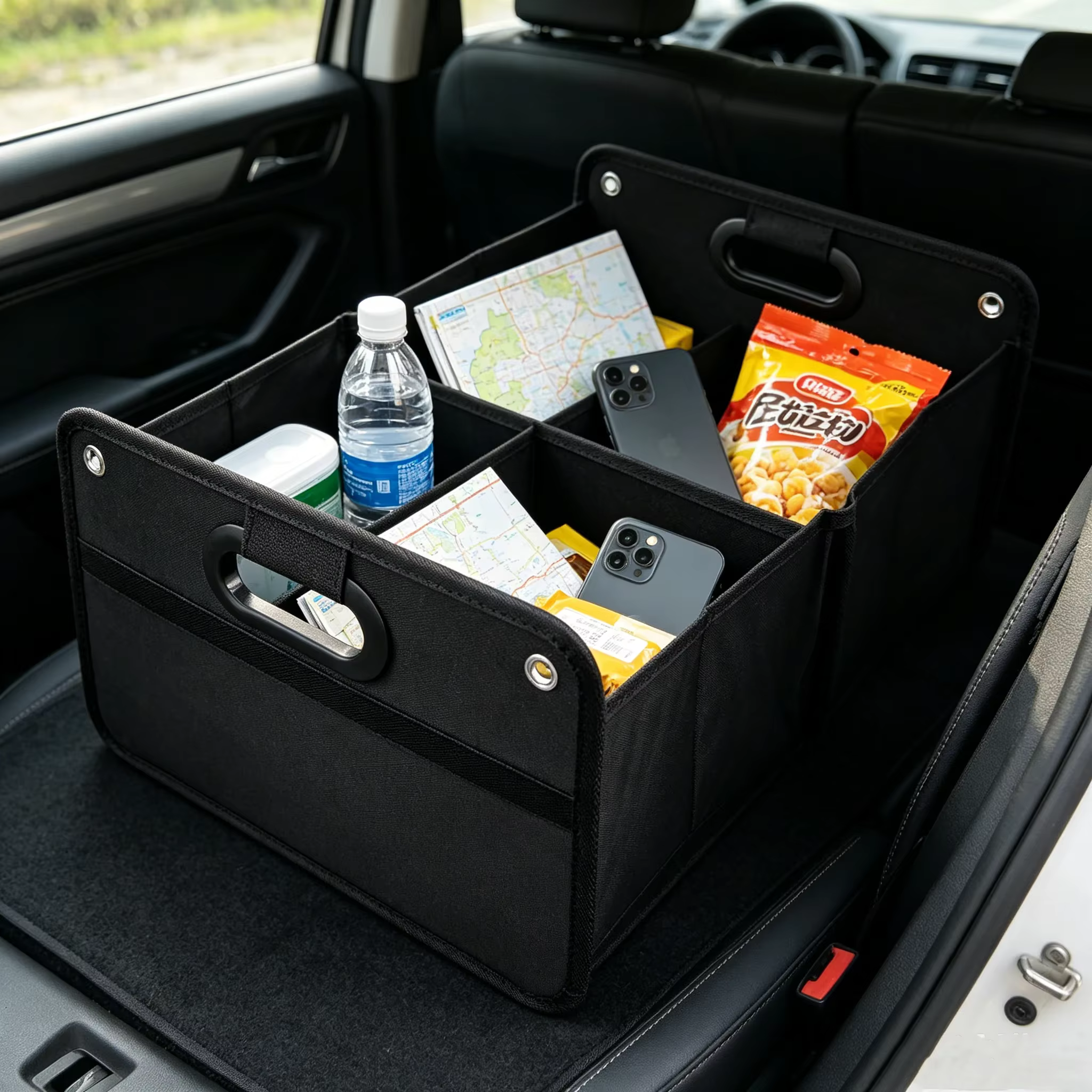Boîte de rangement portable en tissu Oxford