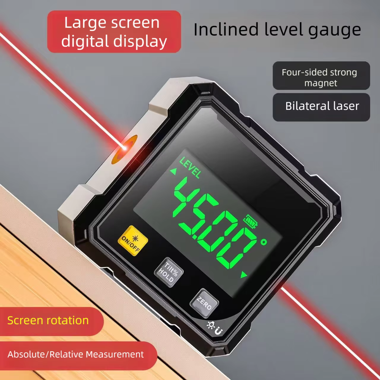 Inclinomètre laser magnétique