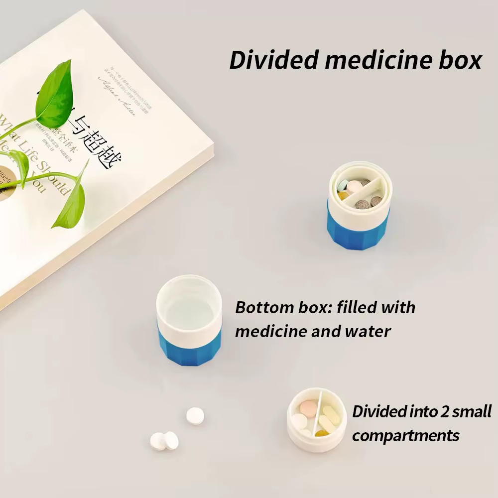 Boîte à médicaments multifonctionnelle 4 en 1 : conteneur de stockage