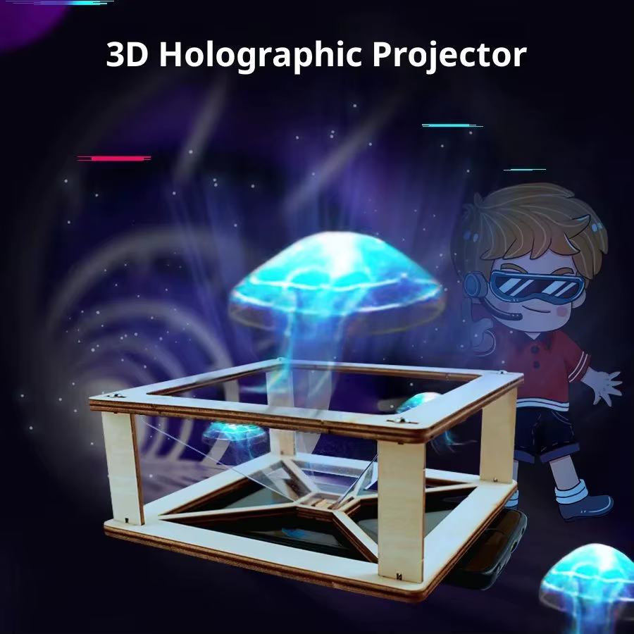 Kit de modèle de Projection holographique 3D DIY, jouet de construction scientifique et éducatif pour enfants, jouet cadeau pour enfants