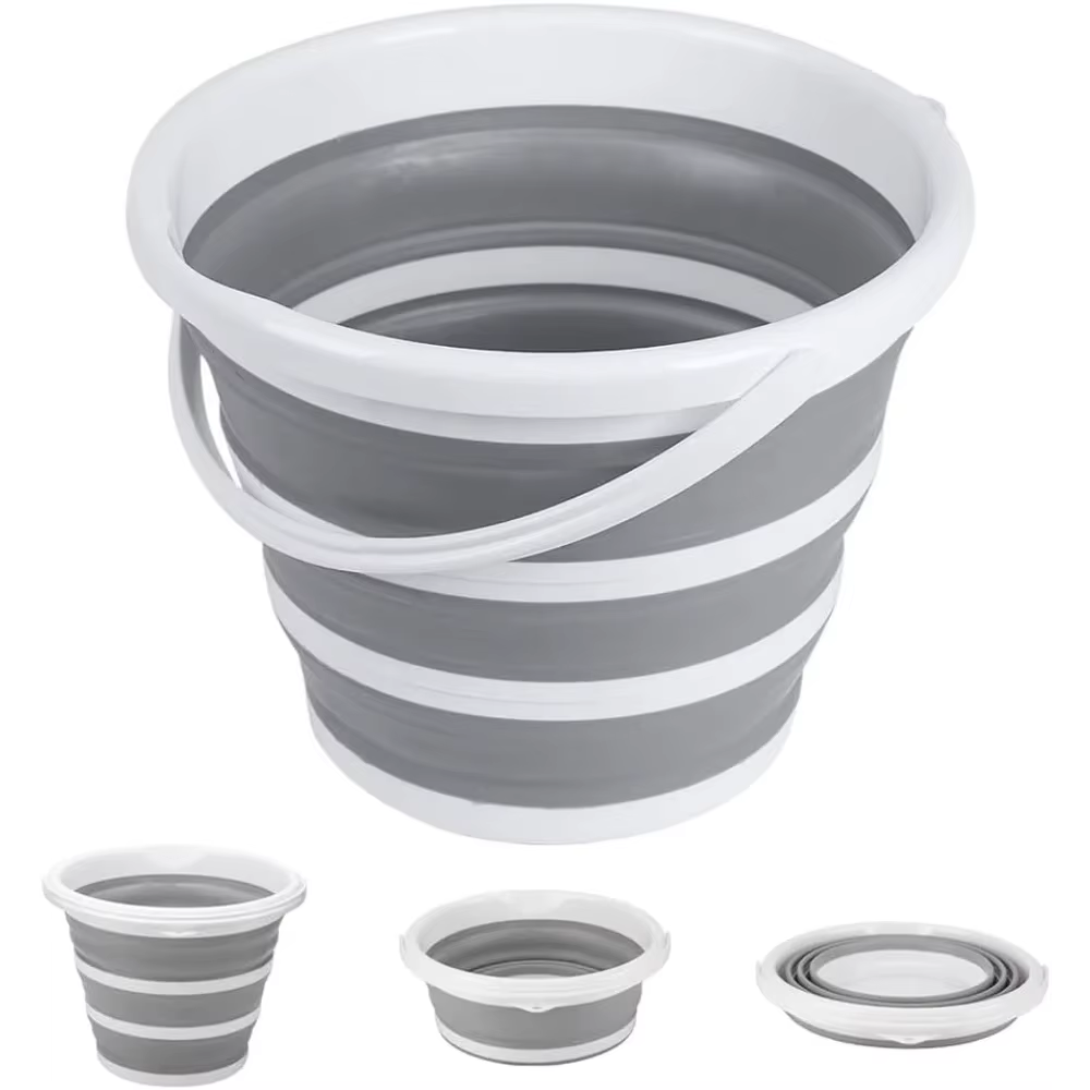 Seau pliable de 10L avec seau en Silicone pliable solide