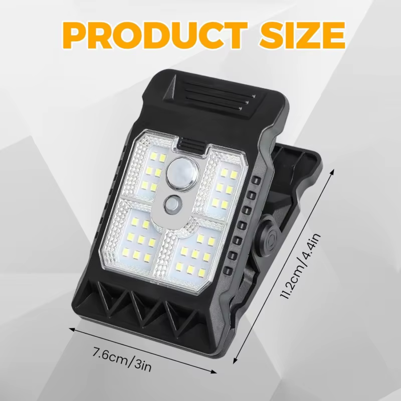 Lampe solaire d'extérieur avec capteur de mouvement à Clip