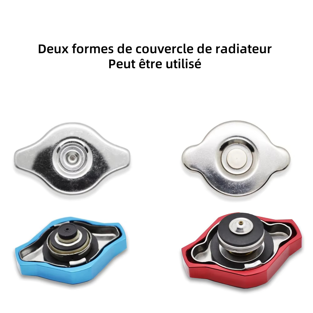 Couvercle de bouchon de radiateur en aluminium