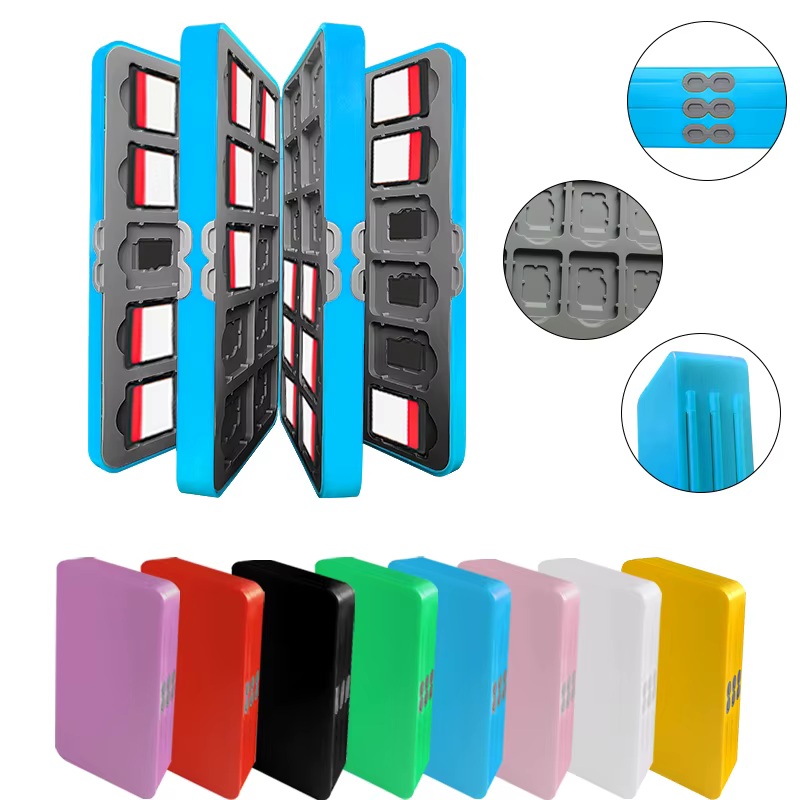 Boîte de rangement 72-en-1 adaptée aux cartes de jeu Switch1/2