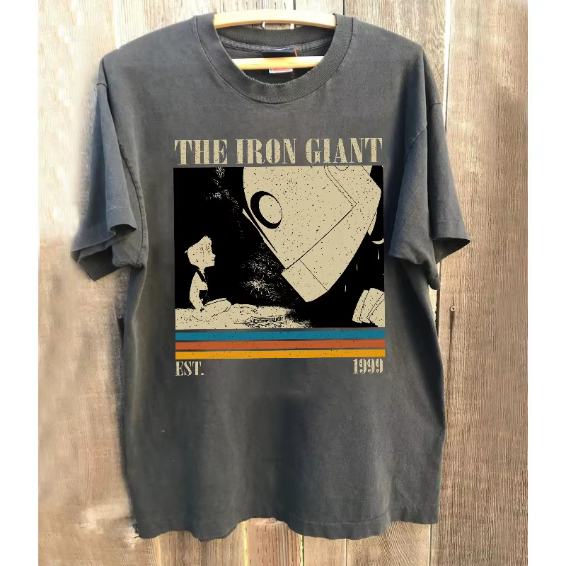 T-shirt du film Iron Giant, T-shirt rétro pour hommes, style estival, adapté aux hommes et aux femmes