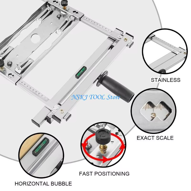 L8RC coupe-panneau réglable 0-32cm pour le travail du bois