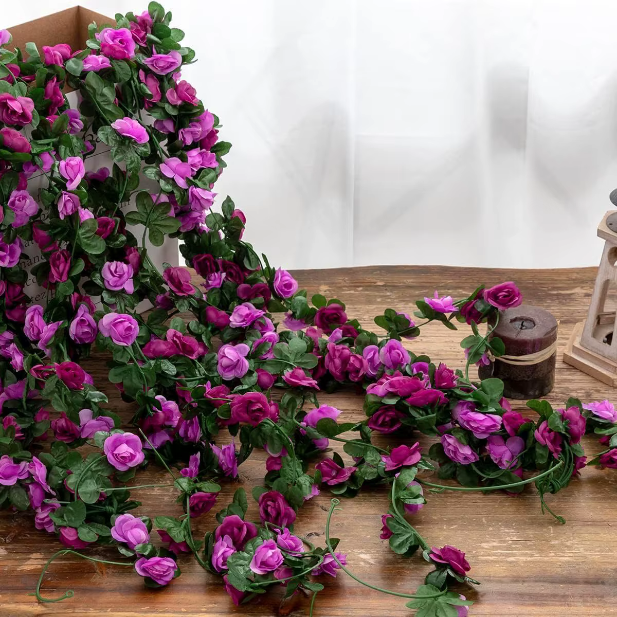 Guirlande de fleurs artificielles de 2