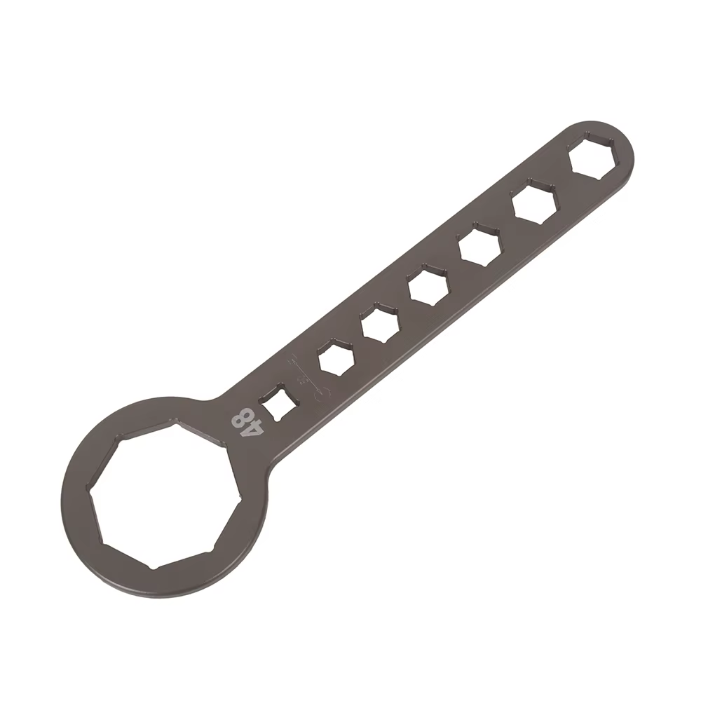 Clé à capuchon de fourche 40mm/41mm/45mm/46mm/48mm/50mm avec outil de réparation de clé d'amortisseur à 8 angles