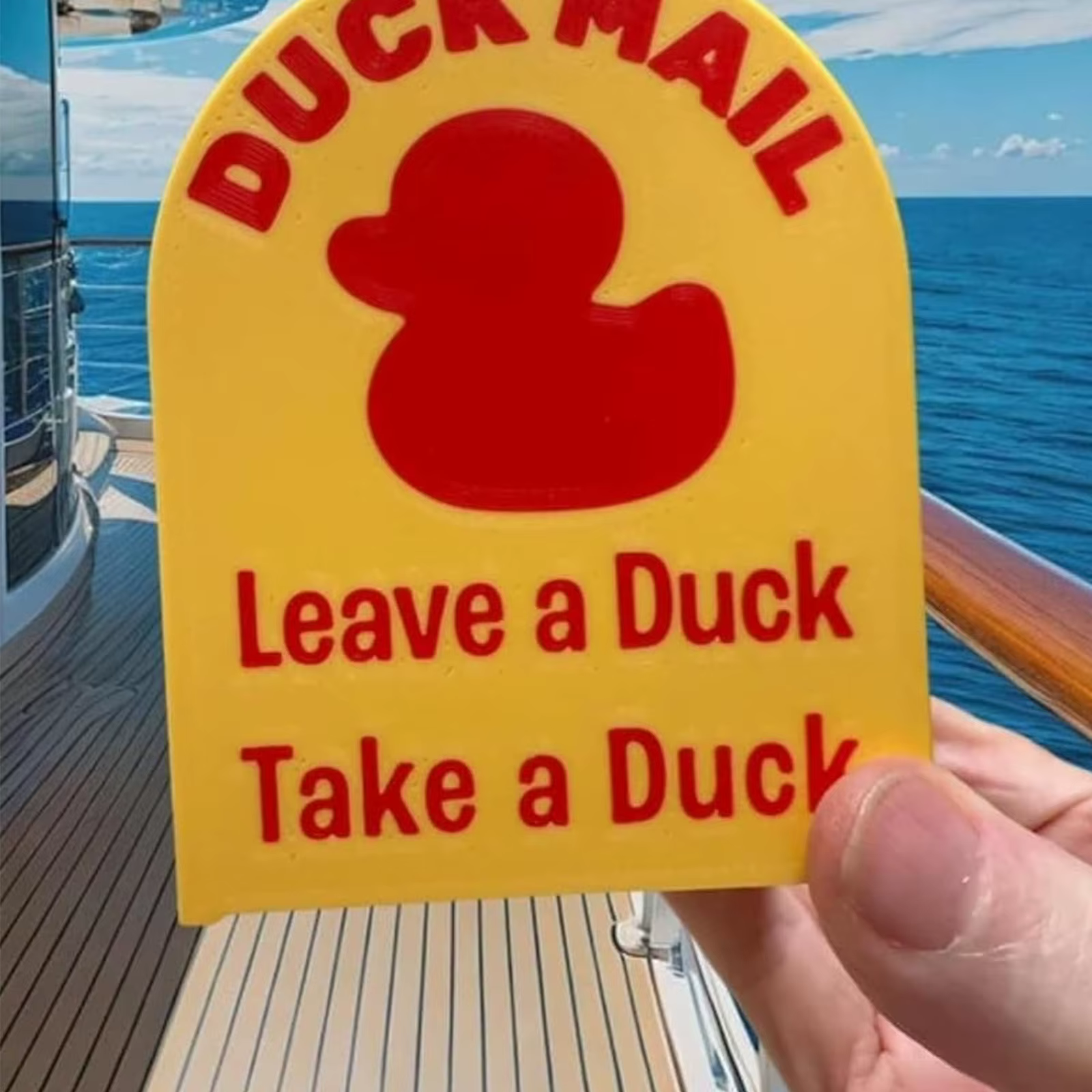 Mini boîte aux lettres canard magnétique en plastique