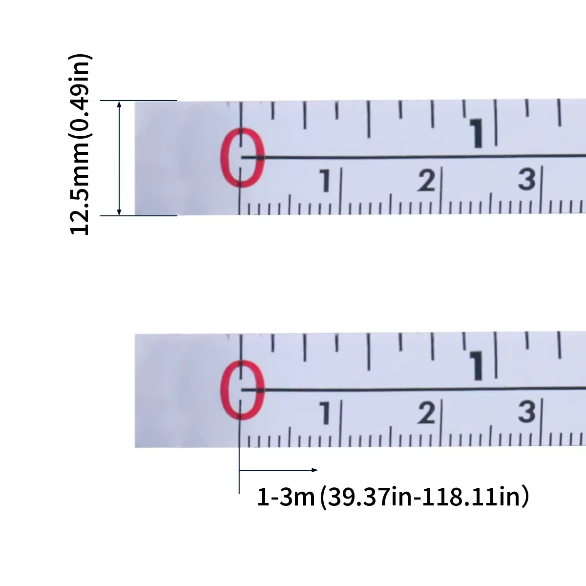 Inch & MeaccelerSelf Adhesive Tape 1-3M Measure Steel Mitre Scale