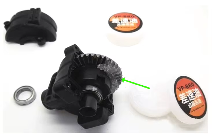 Vp-bro huile pour engrenages de boîte de vitesses différentielle graisse lubrifiante en silicone huile de neige translucide blanc laiteux huile différentielle pour perles