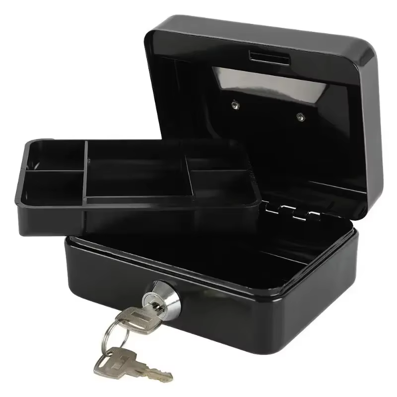 Mini tirelire portable en acier