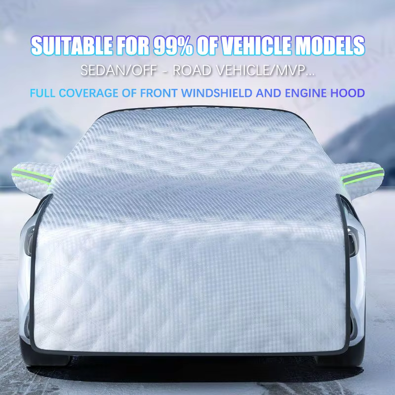 Agrandir la couverture de neige de voiture 7 couches pare-brise d'hiver bouclier