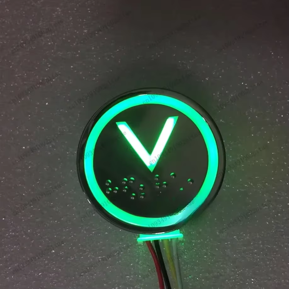 1 bouton d'ascenseur STVF9 et 1 clé de bouton d'ascenseur HD60-1