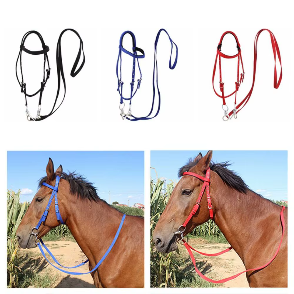 Licouets de cheval épais, sangle réglable et confortable, bandeau de mariée, harnais de cheval, civière de cou de cheval Durable, équipement de cheval