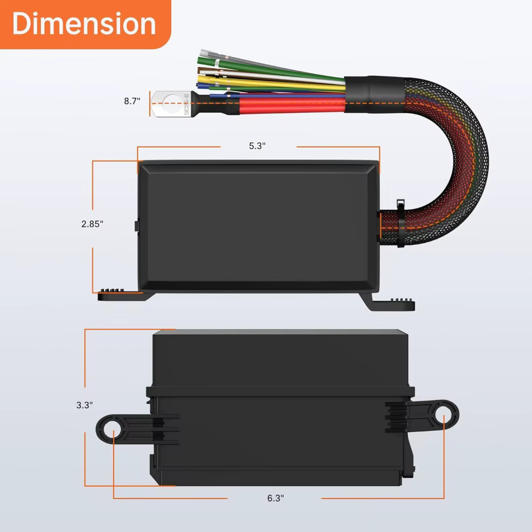 Boîte de relais étanche 40A 6 voies 12V 24V avec 6