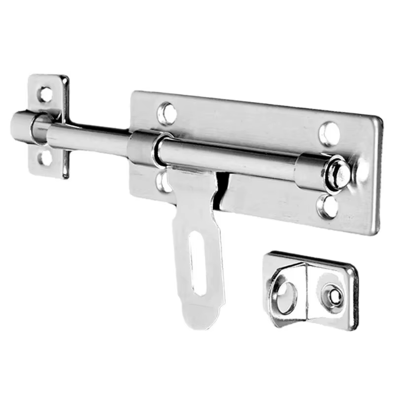 Ensemble de serrures de porte en acier inoxydable brossé de 4 pouces