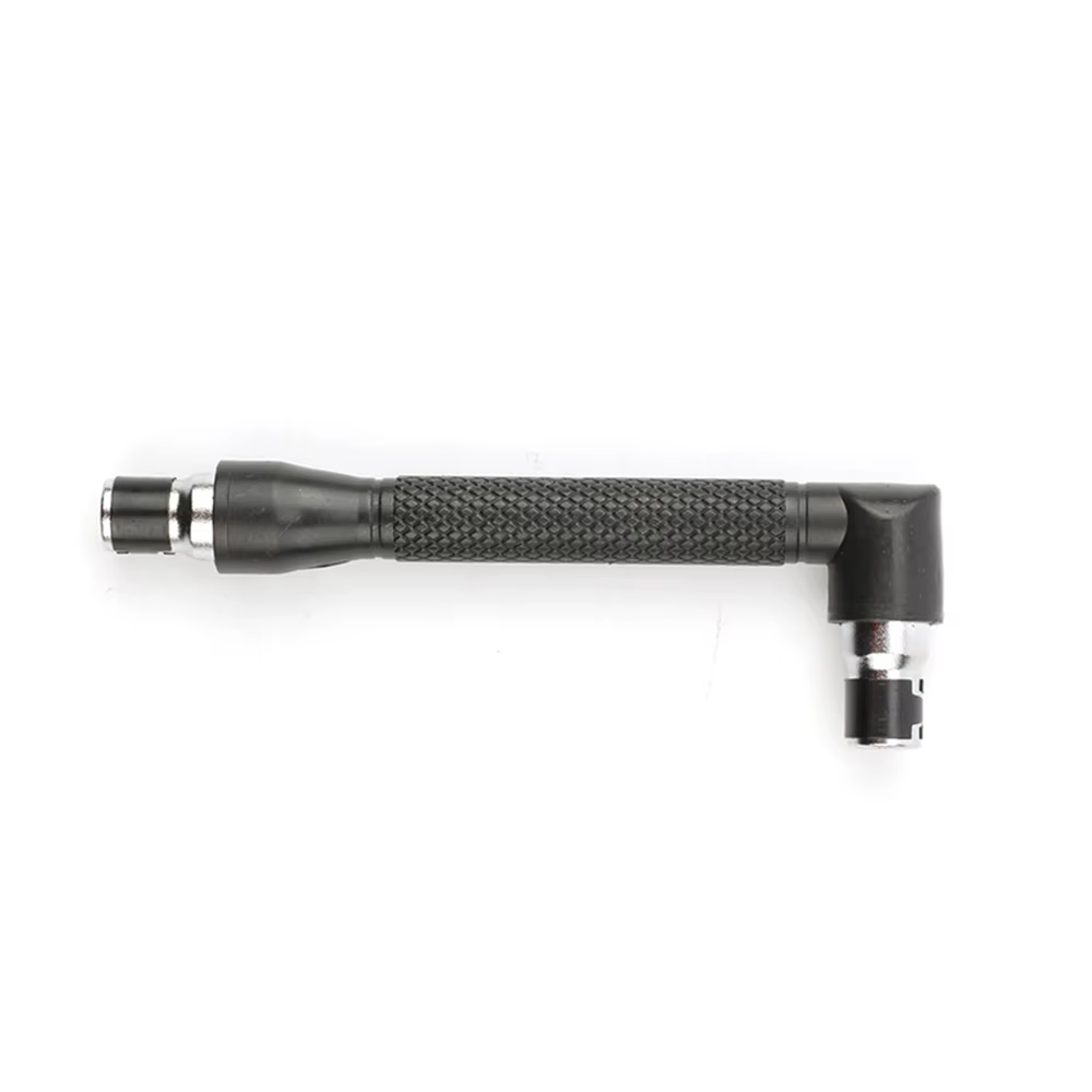 Embout de tournevis hexagonal 1/4 de type L noir 90 ° outil clé à double extrémité de 6