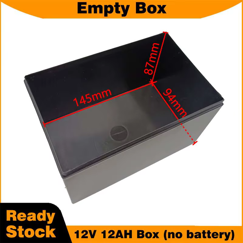 Boîtier en plastique vide pour batterie 12V 12AH